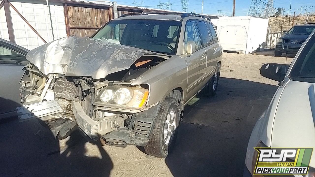 2002 TOYOTA HIGHLANDER available for parts