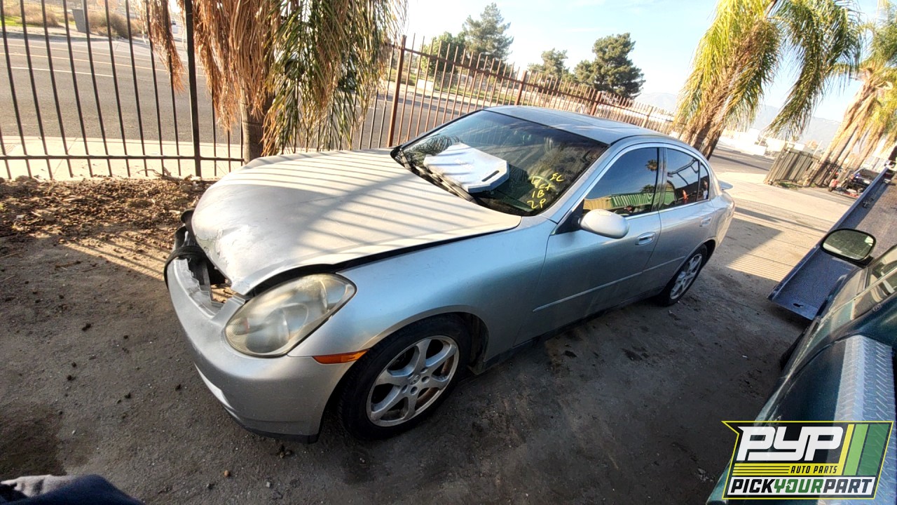 2004 INFINITI G35 partes disponibles