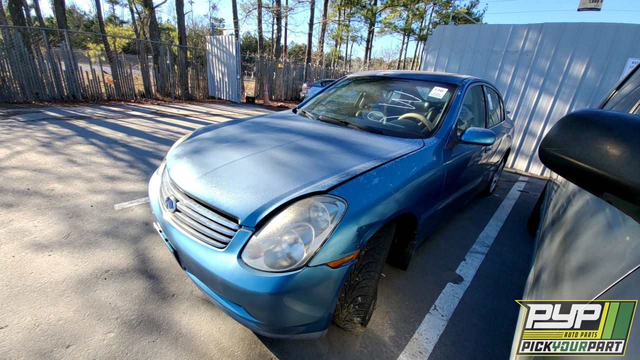 2003 INFINITI G35 partes disponibles