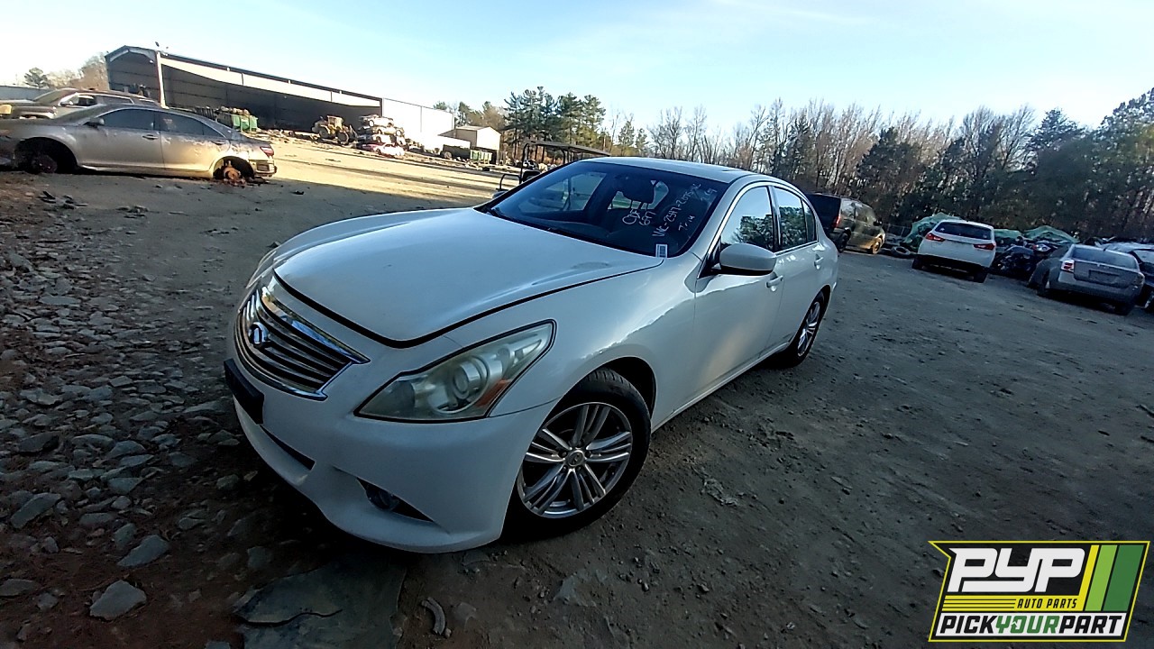 2010 INFINITI G37 partes disponibles