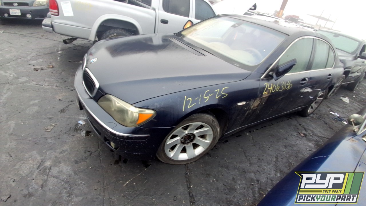 2006 BMW 750I partes disponibles
