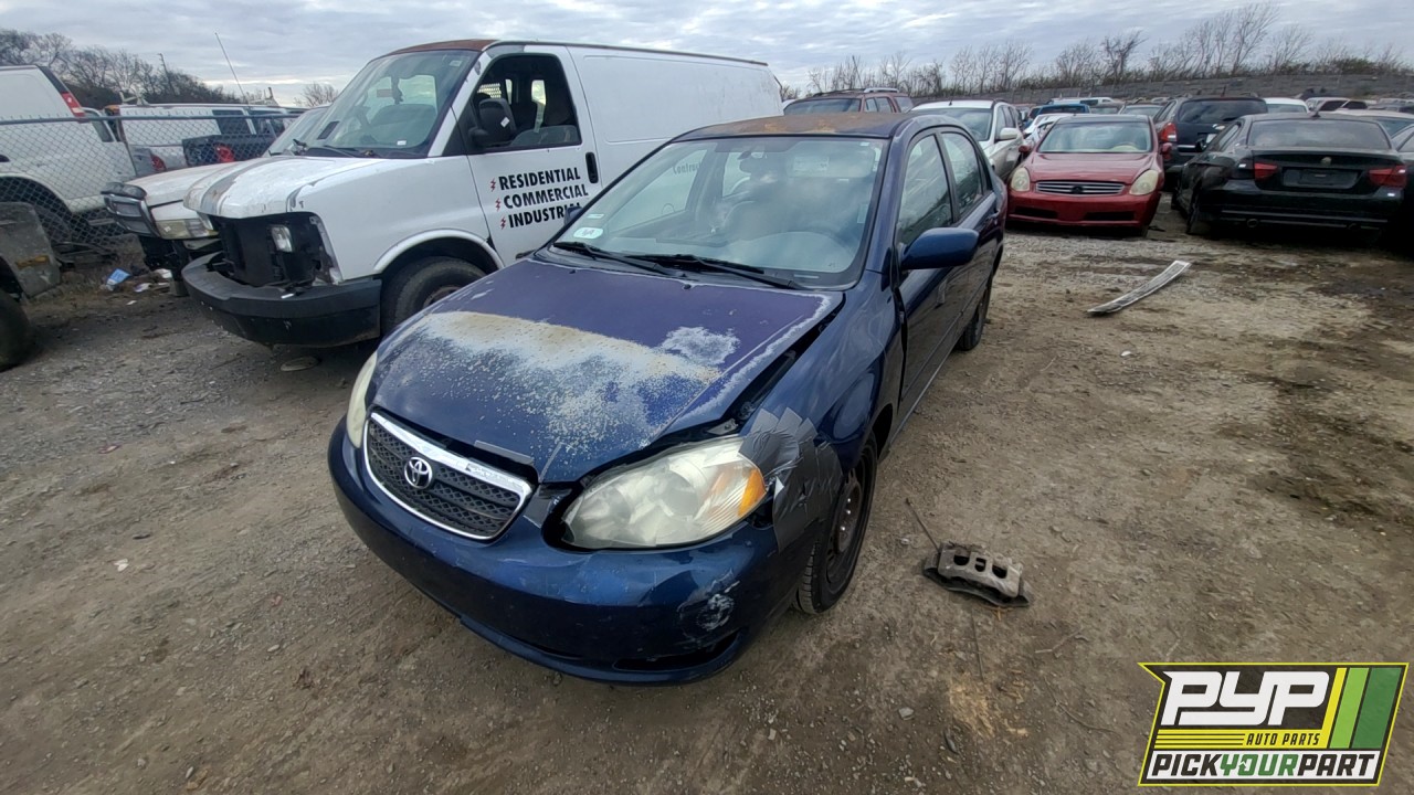 2007 TOYOTA COROLLA partes disponibles