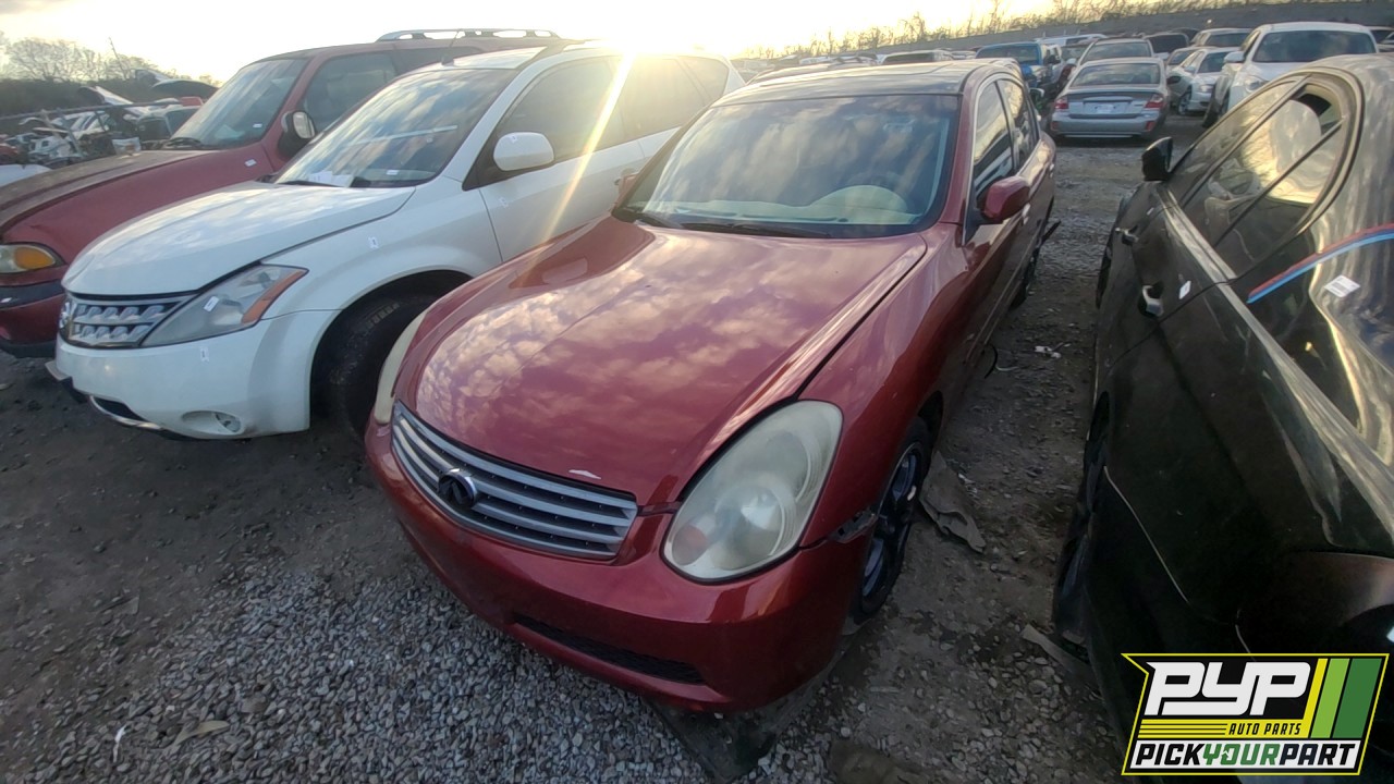 2005 INFINITI G35 partes disponibles