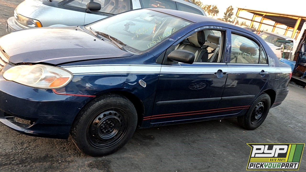2003 TOYOTA COROLLA partes disponibles