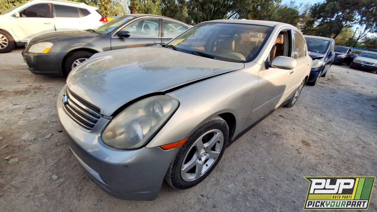 2003 INFINITI G35 partes disponibles