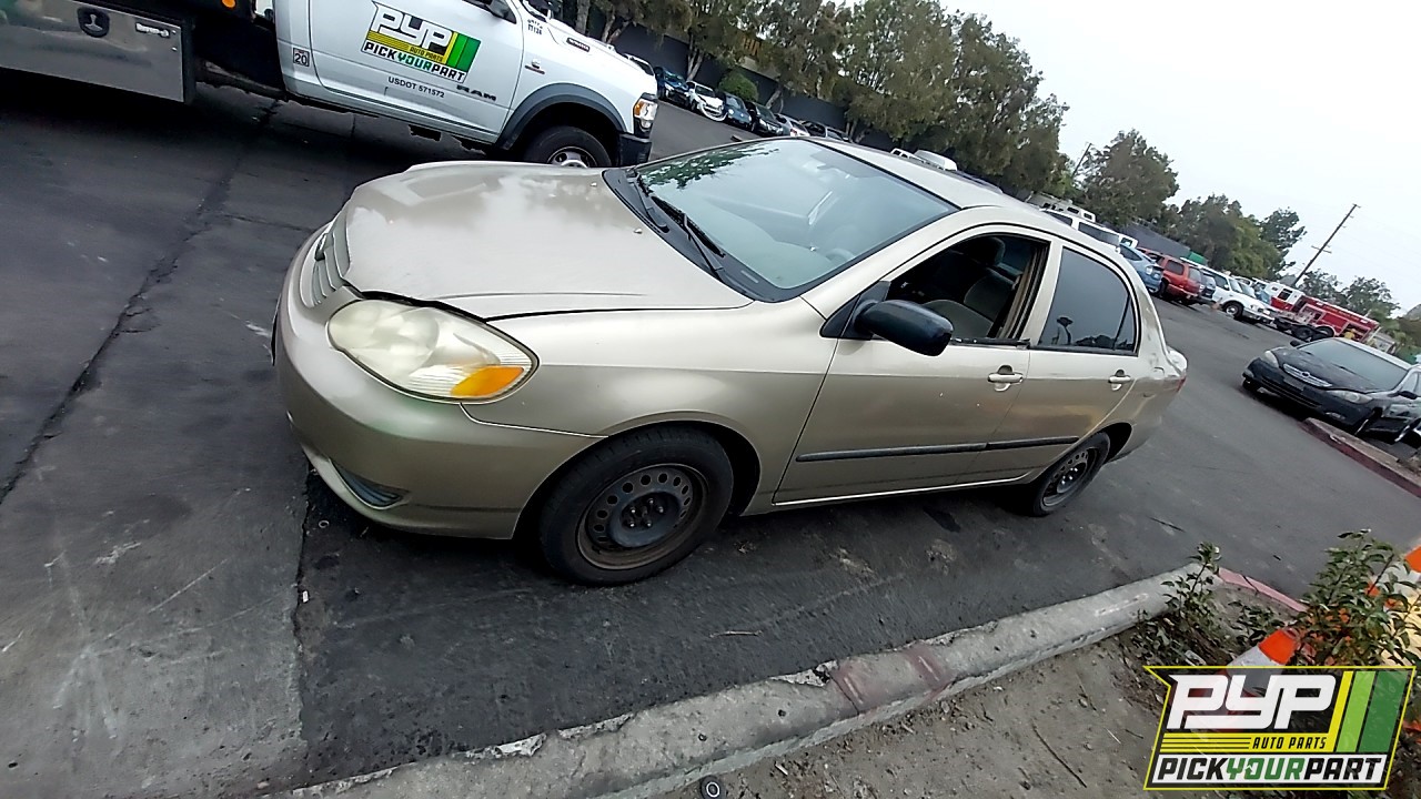 2004 TOYOTA COROLLA partes disponibles