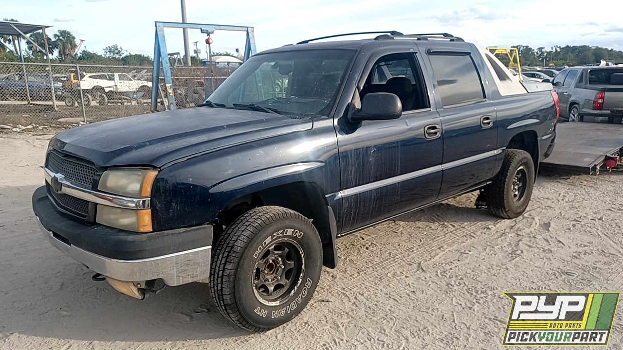 2004 CHEVROLET AVALANCHE 1500 partes disponibles