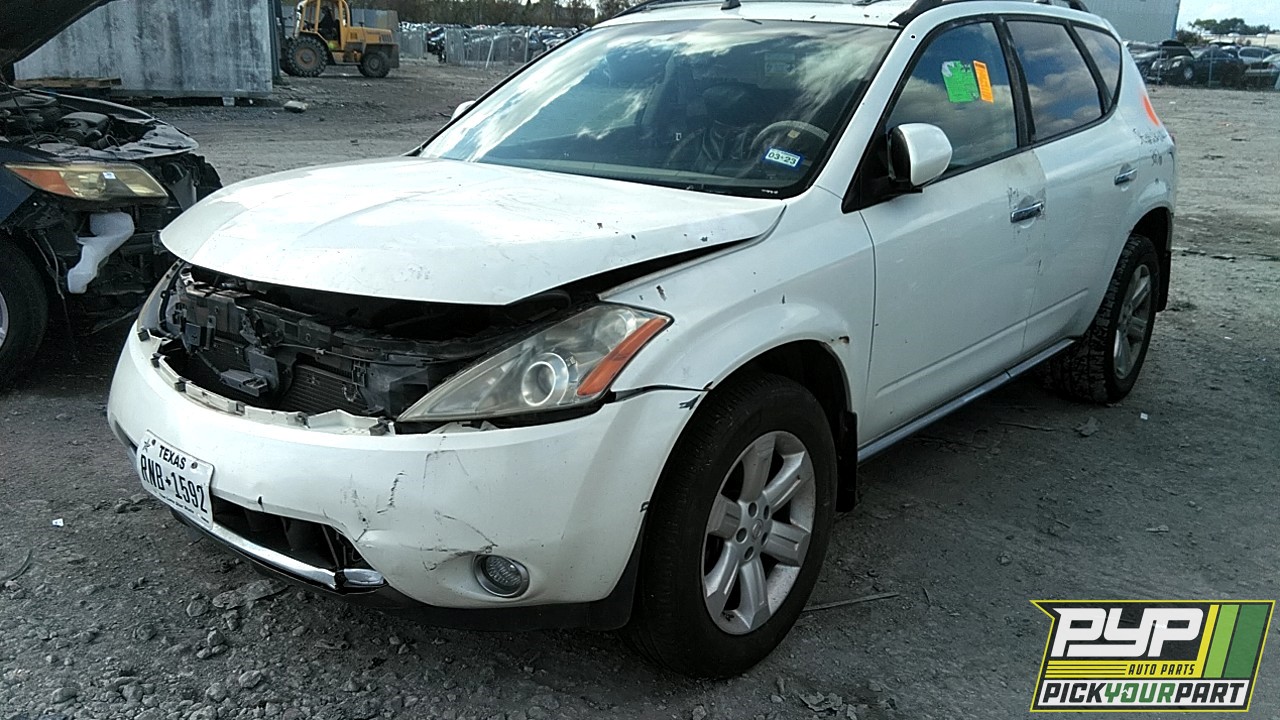 2007 NISSAN MURANO partes disponibles
