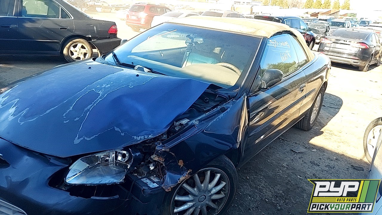 2003 CHRYSLER SEBRING partes disponibles