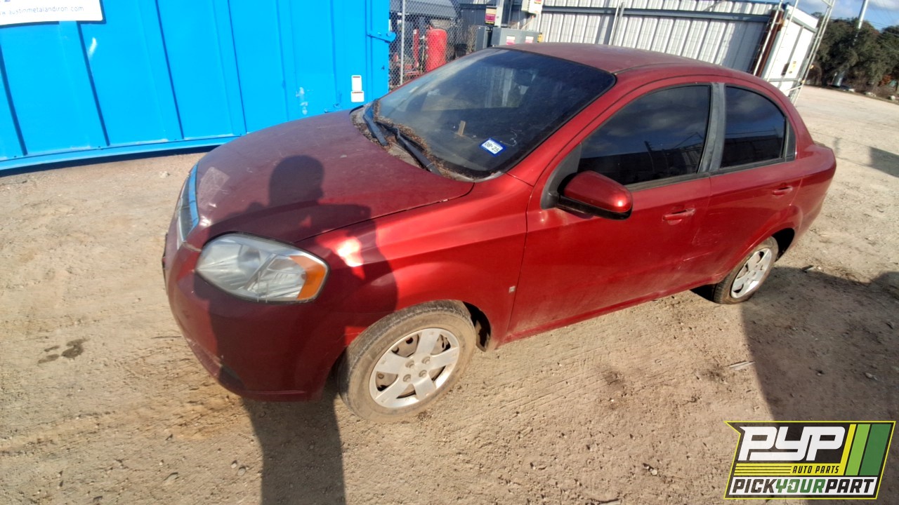 2009 CHEVROLET AVEO partes disponibles