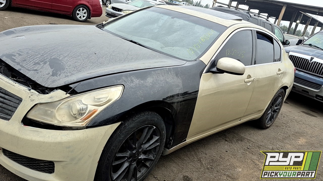 2007 INFINITI G35 partes disponibles