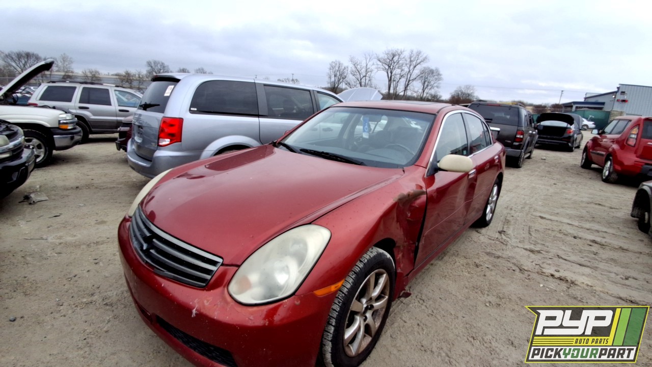 2006 INFINITI G35 partes disponibles