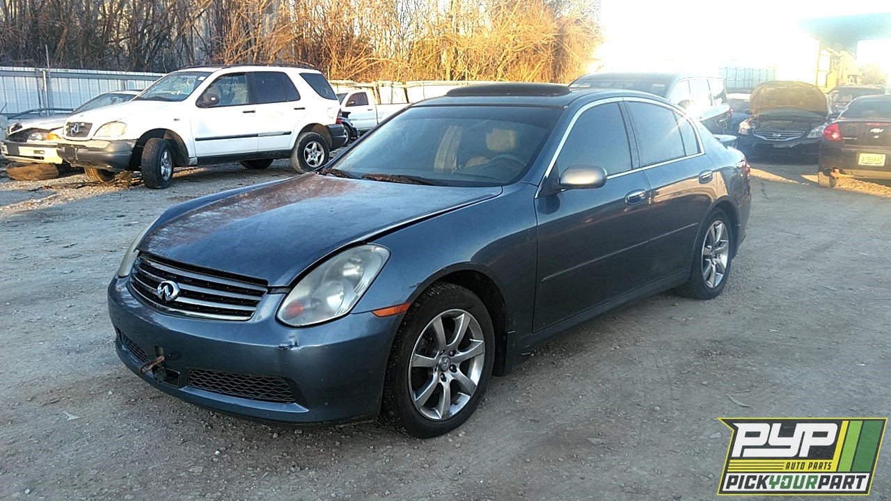 2005 INFINITI G35 partes disponibles