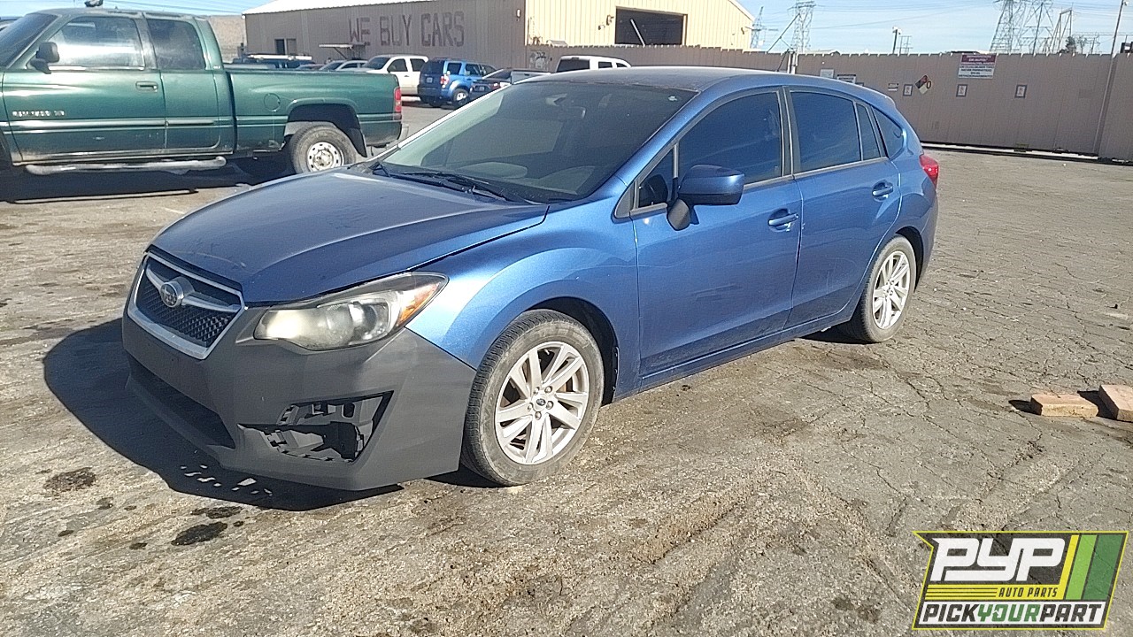 2016 SUBARU IMPREZA available for parts