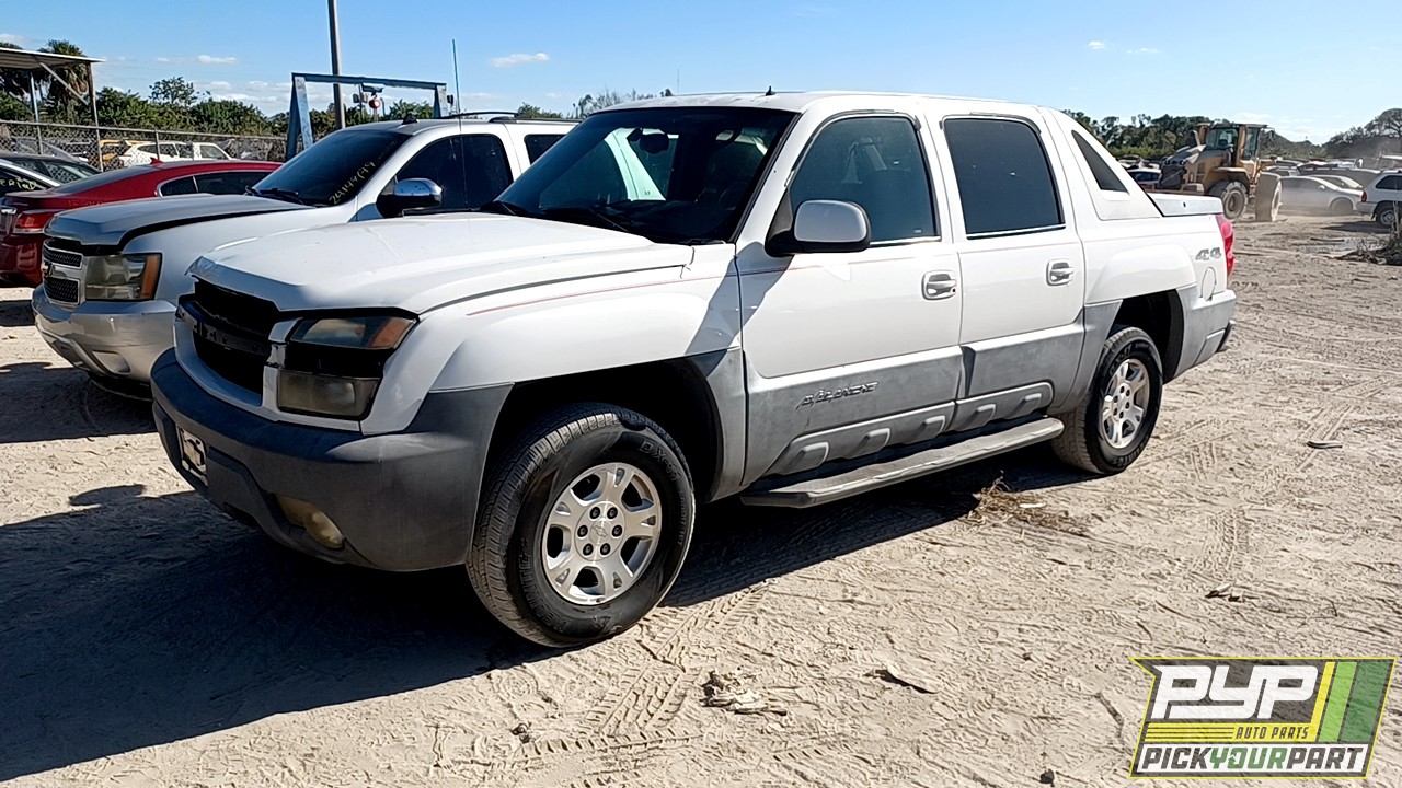 2002 CHEVROLET AVALANCHE 1500 partes disponibles