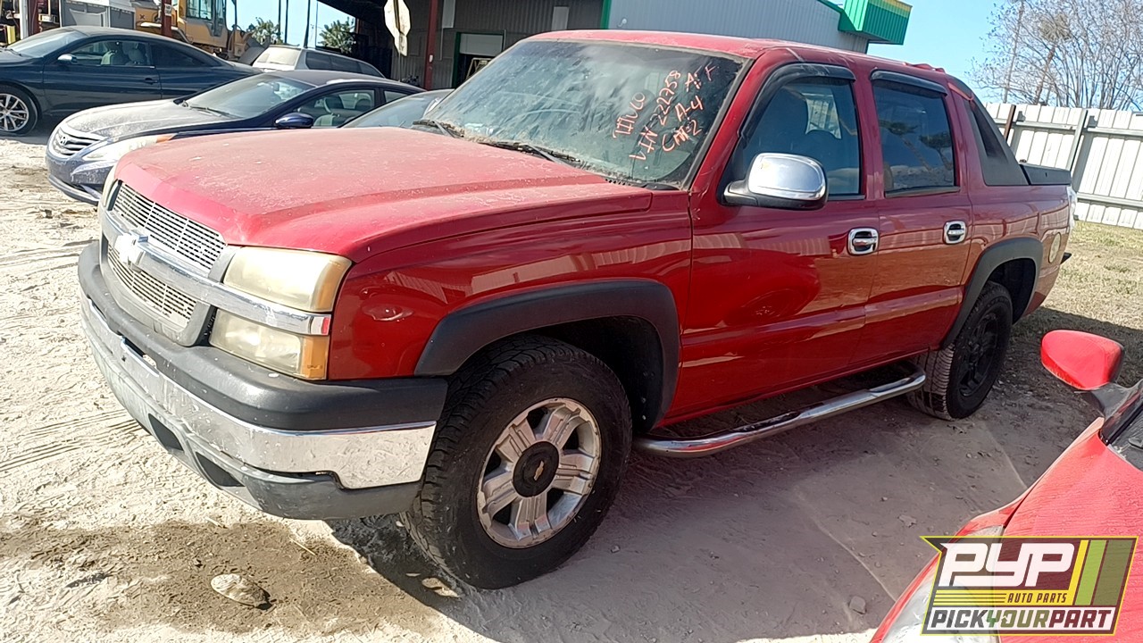 2004 CHEVROLET AVALANCHE 1500 partes disponibles