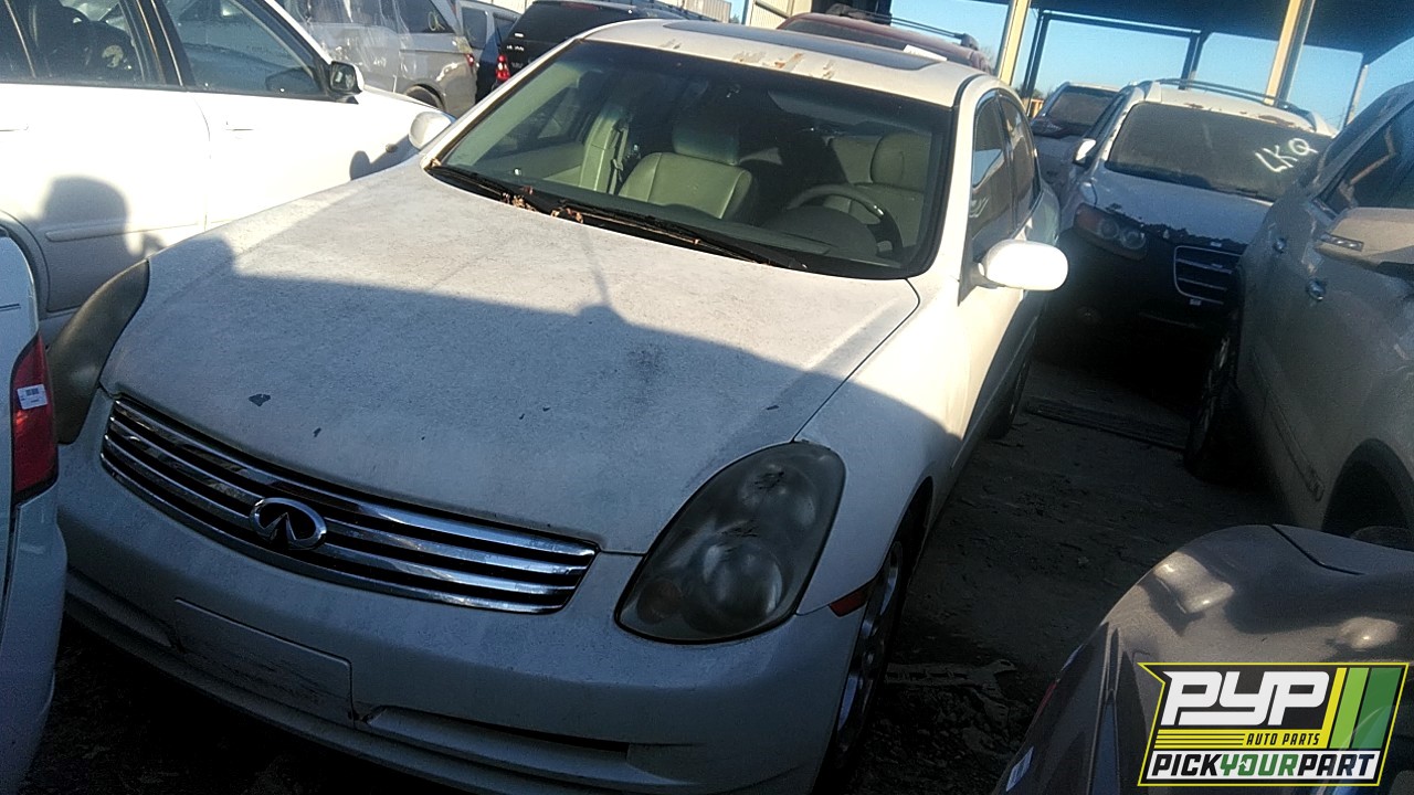 2004 INFINITI G35 partes disponibles