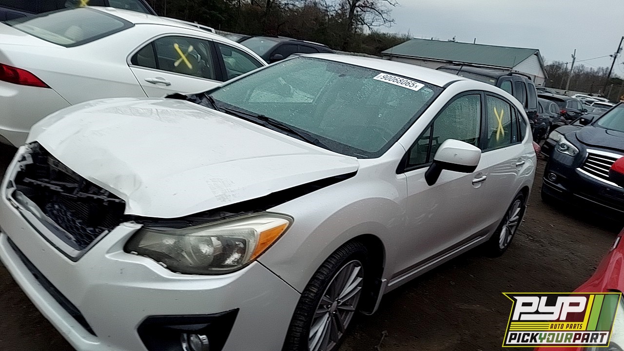 2012 SUBARU IMPREZA partes disponibles