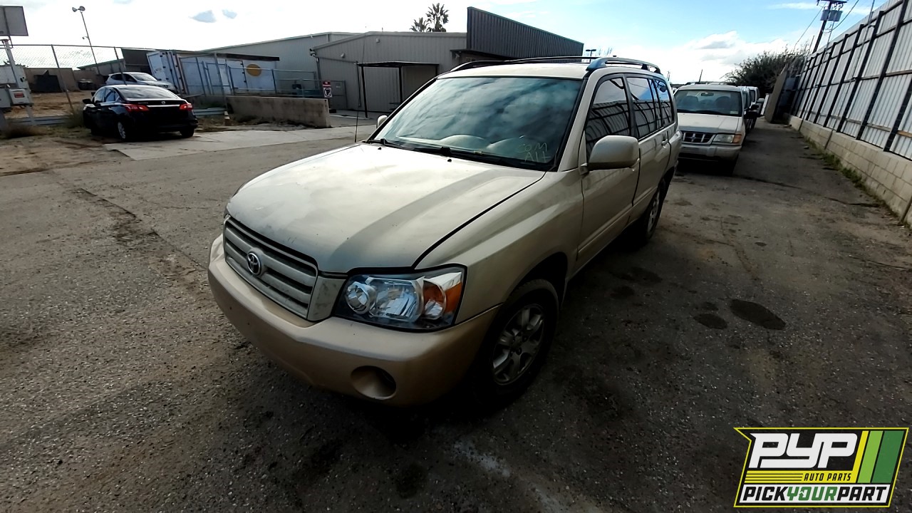 2004 TOYOTA HIGHLANDER available for parts