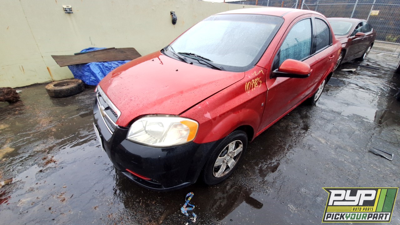 2009 CHEVROLET AVEO partes disponibles