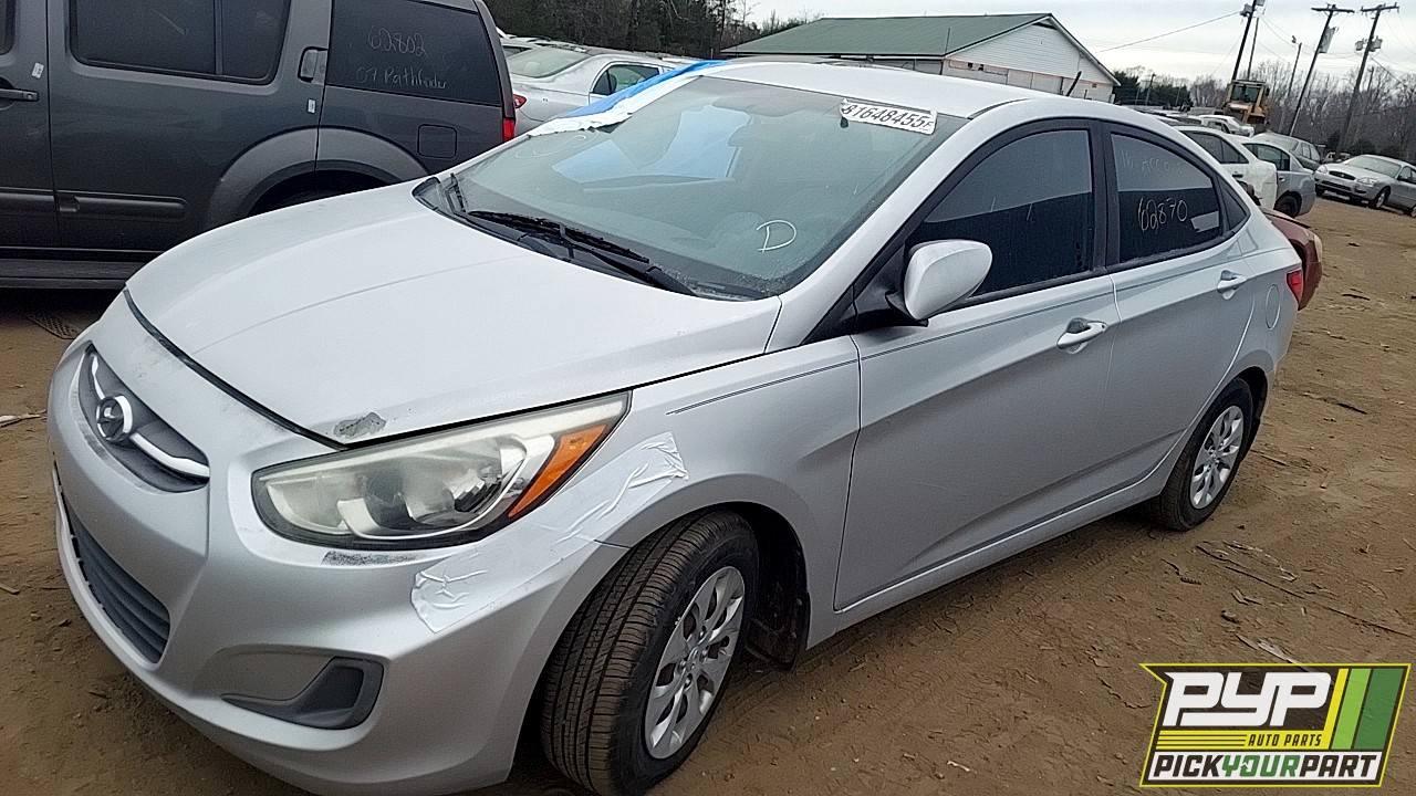2016 HYUNDAI ACCENT partes disponibles