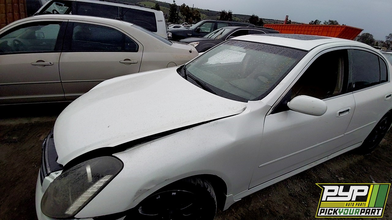 2005 INFINITI G35 partes disponibles