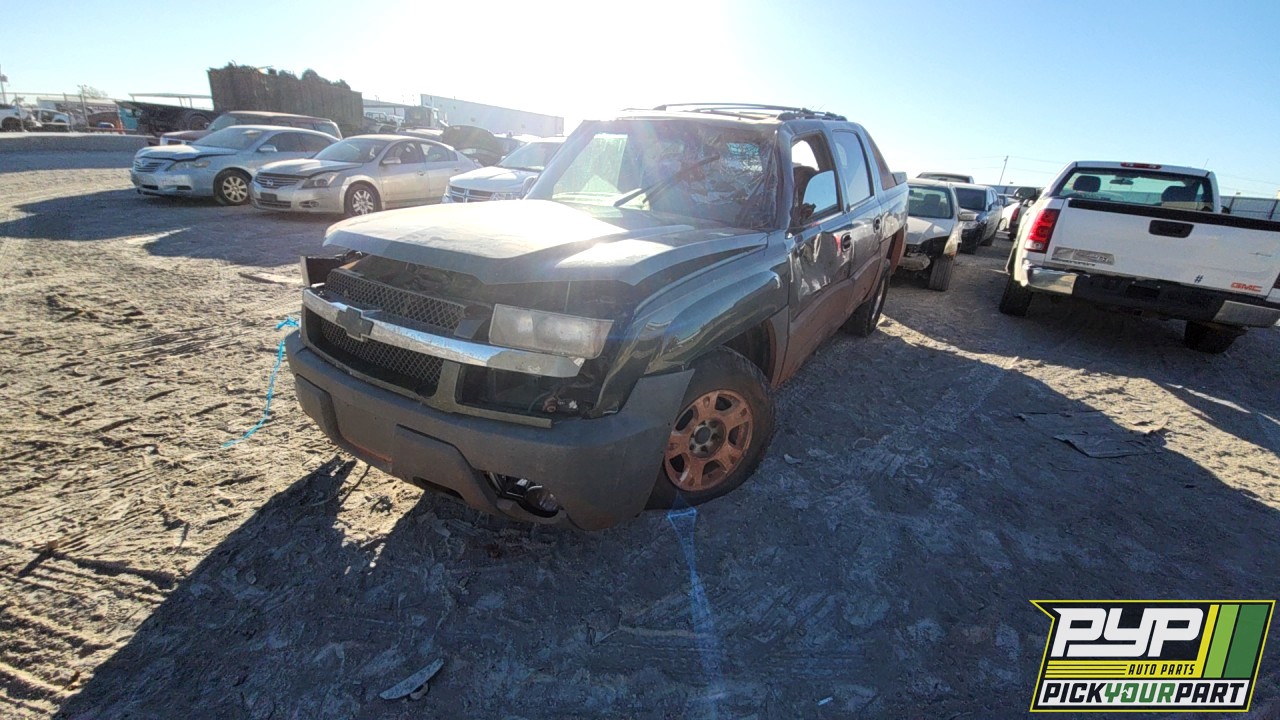 2002 CHEVROLET AVALANCHE 1500 partes disponibles