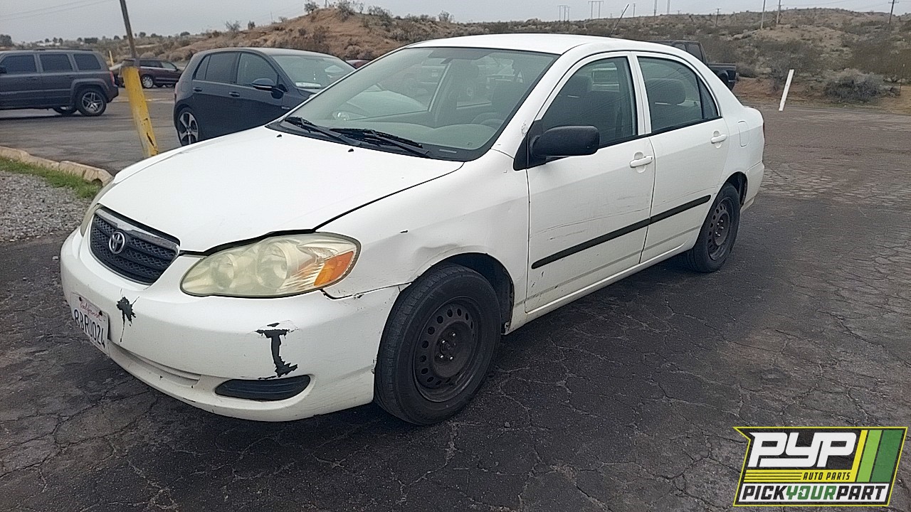 2006 TOYOTA COROLLA partes disponibles