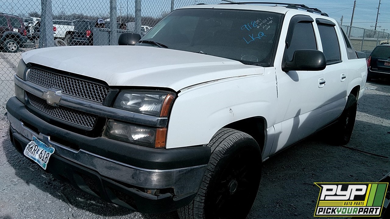 2003 CHEVROLET AVALANCHE 1500 partes disponibles