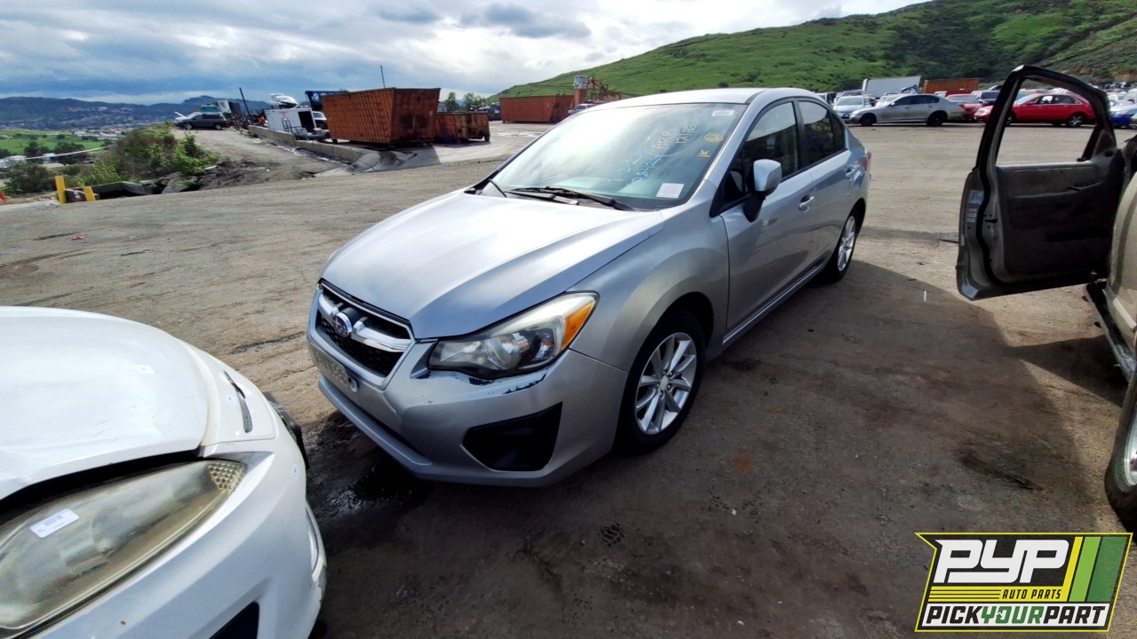 2012 SUBARU IMPREZA partes disponibles