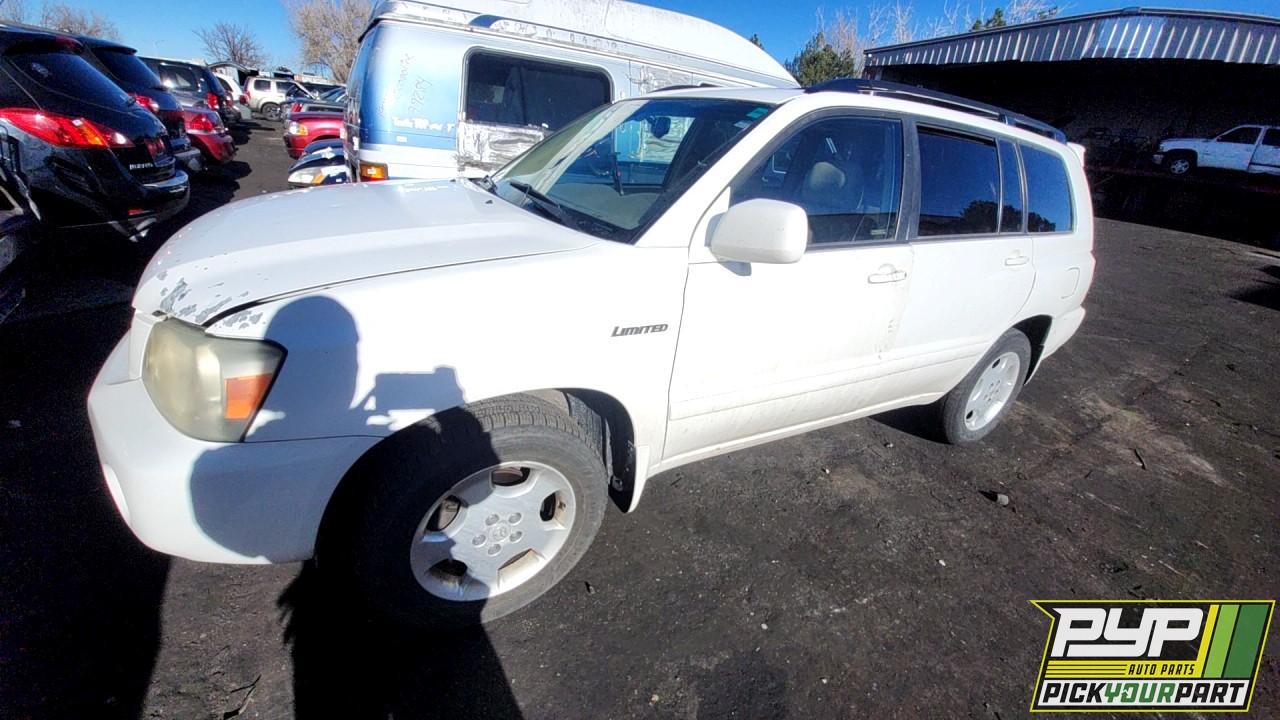 2004 TOYOTA HIGHLANDER available for parts