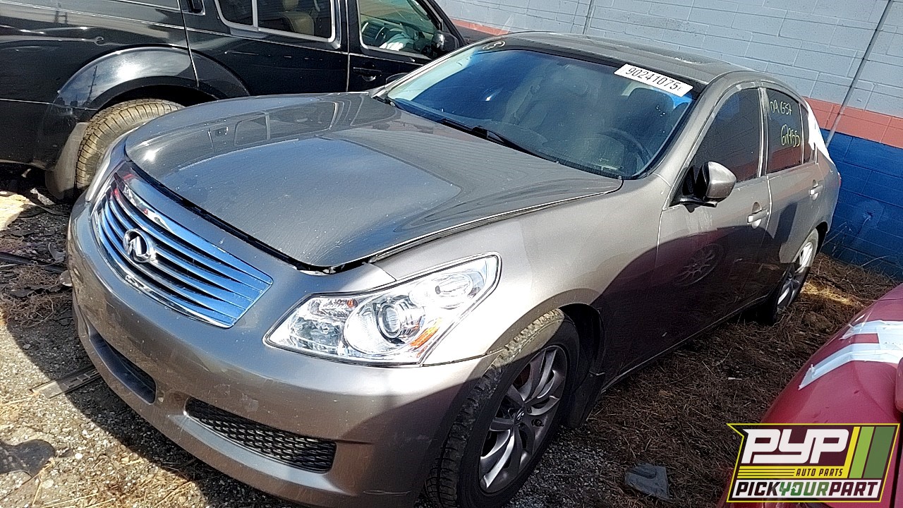2009 INFINITI G37 partes disponibles