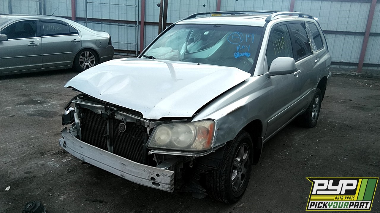 2003 TOYOTA HIGHLANDER available for parts