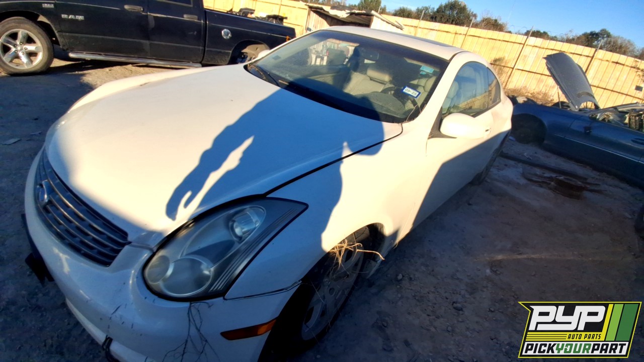 2007 INFINITI G35 partes disponibles