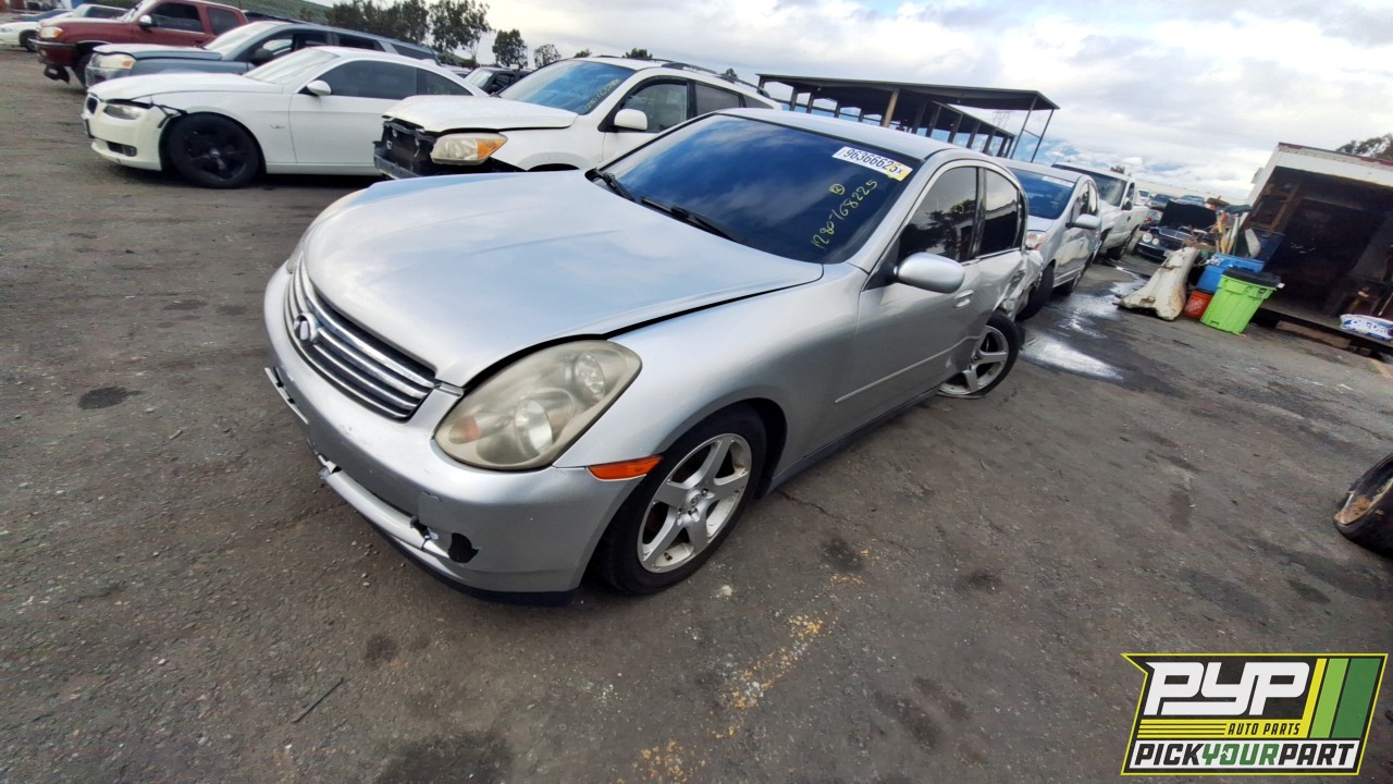 2004 INFINITI G35 partes disponibles