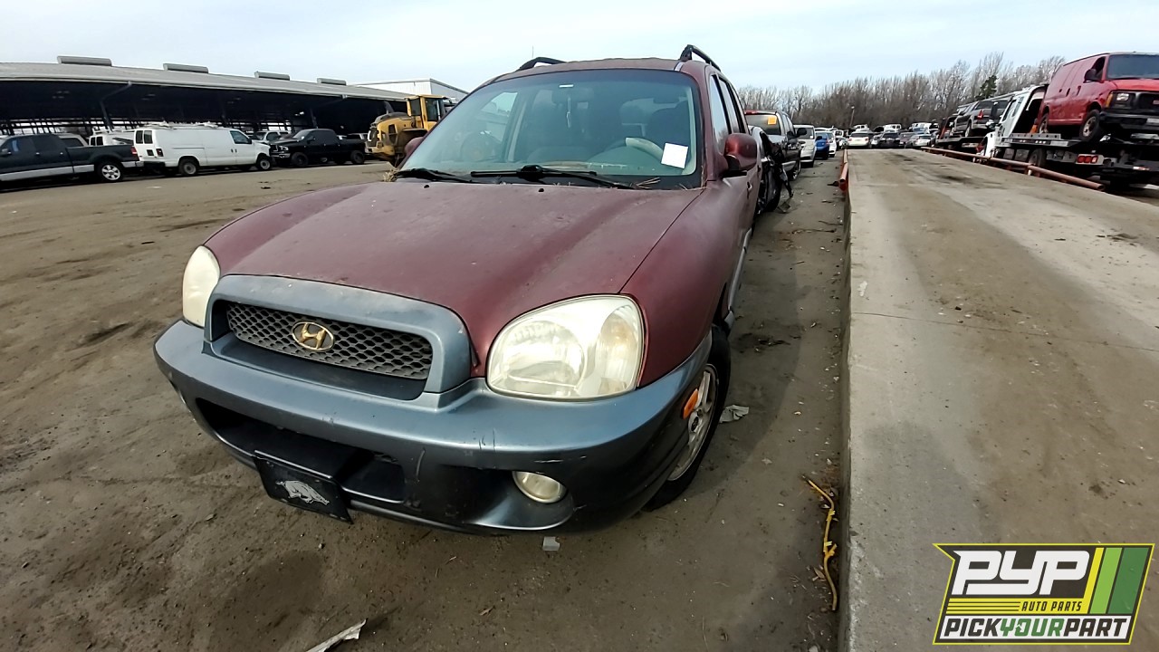 2003 HYUNDAI SANTA FE partes disponibles