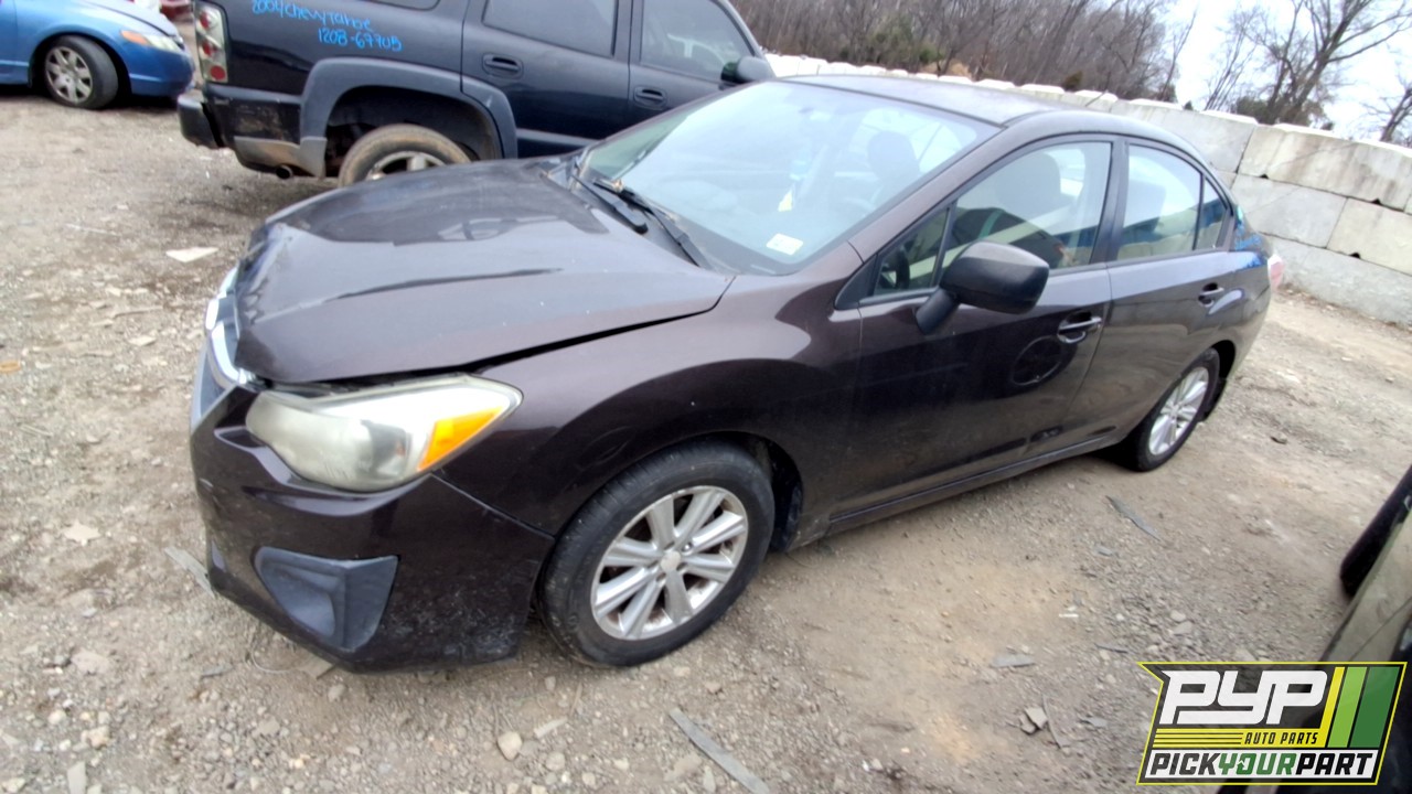 2012 SUBARU IMPREZA partes disponibles