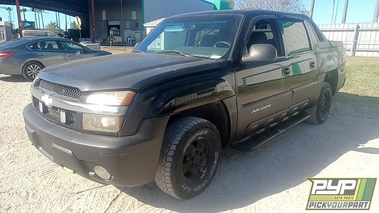 2002 CHEVROLET AVALANCHE 1500 partes disponibles