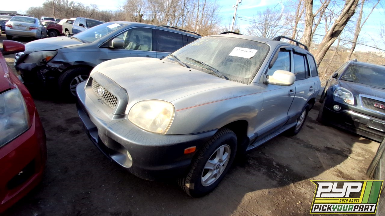 2003 HYUNDAI SANTA FE partes disponibles
