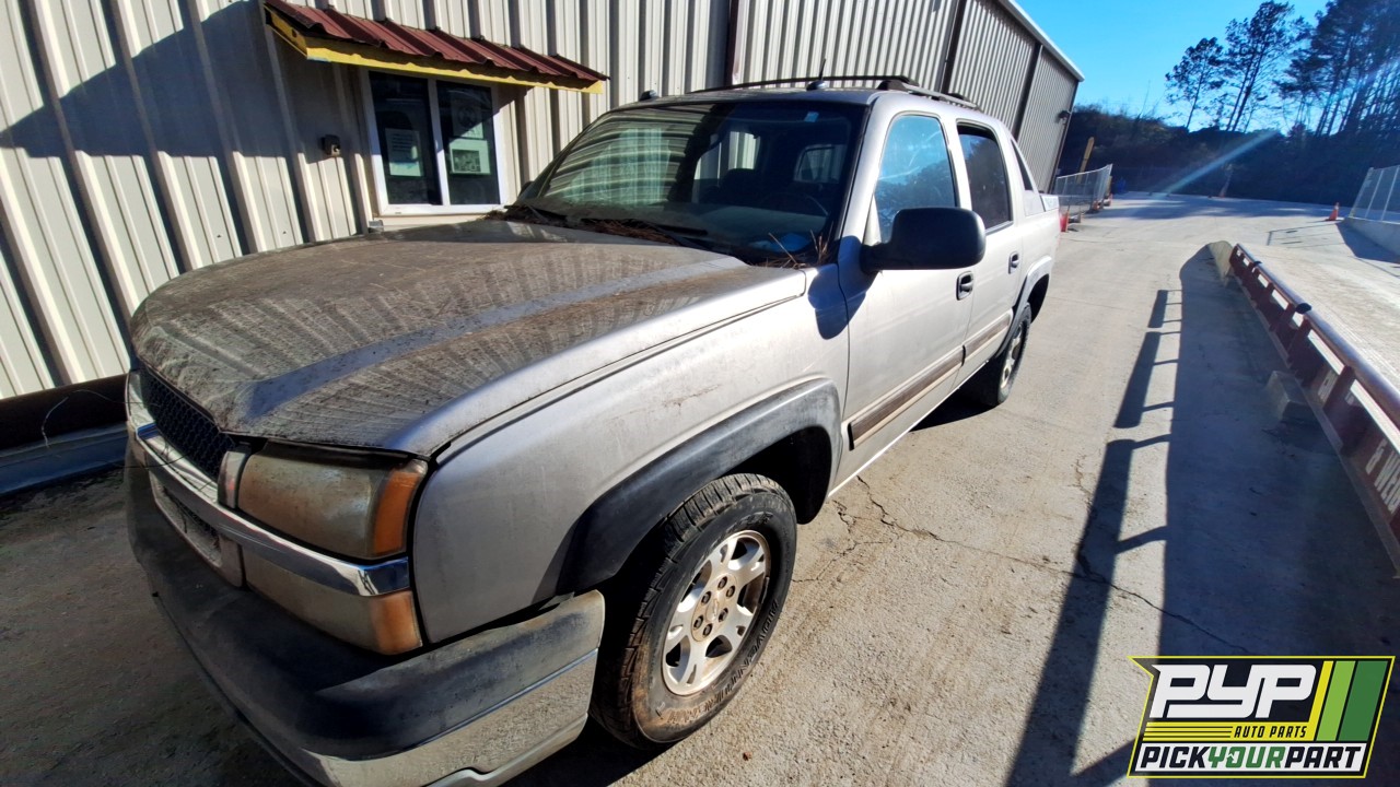 2004 CHEVROLET AVALANCHE 1500 partes disponibles