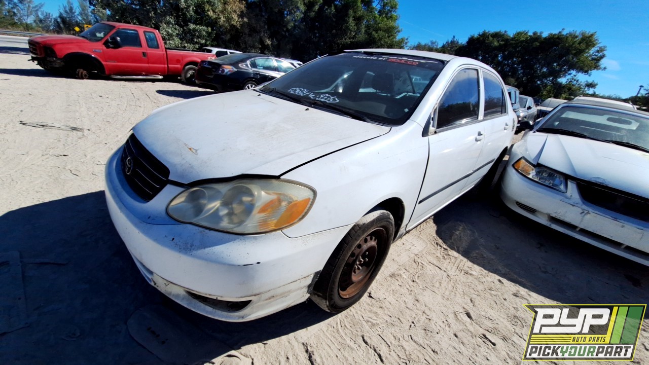2003 TOYOTA COROLLA partes disponibles