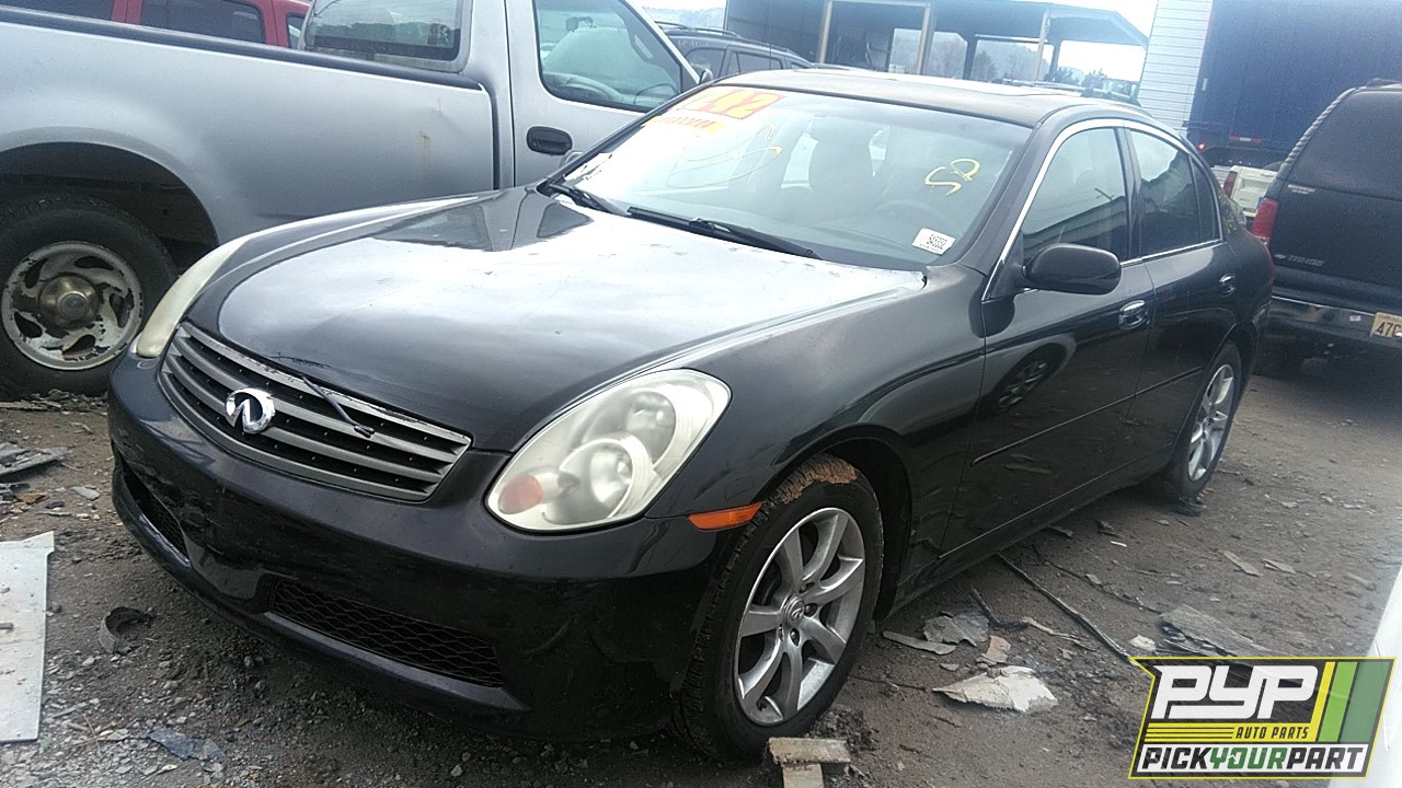 2006 INFINITI G35 partes disponibles