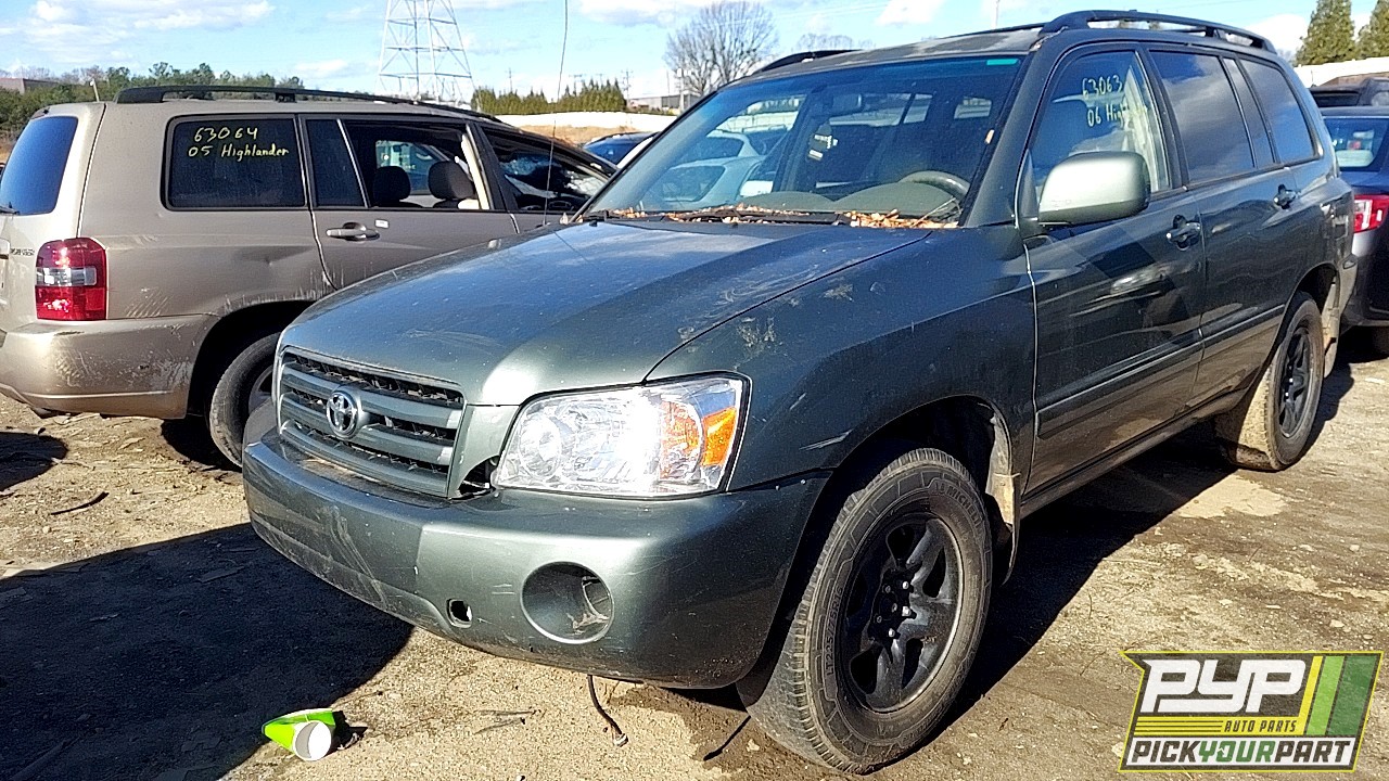 2006 TOYOTA HIGHLANDER partes disponibles