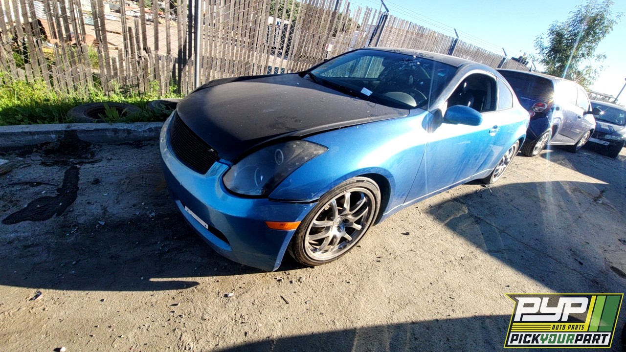 2003 INFINITI G35 partes disponibles