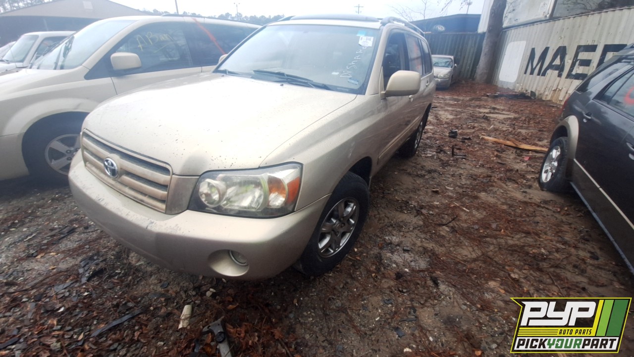 2004 TOYOTA HIGHLANDER available for parts
