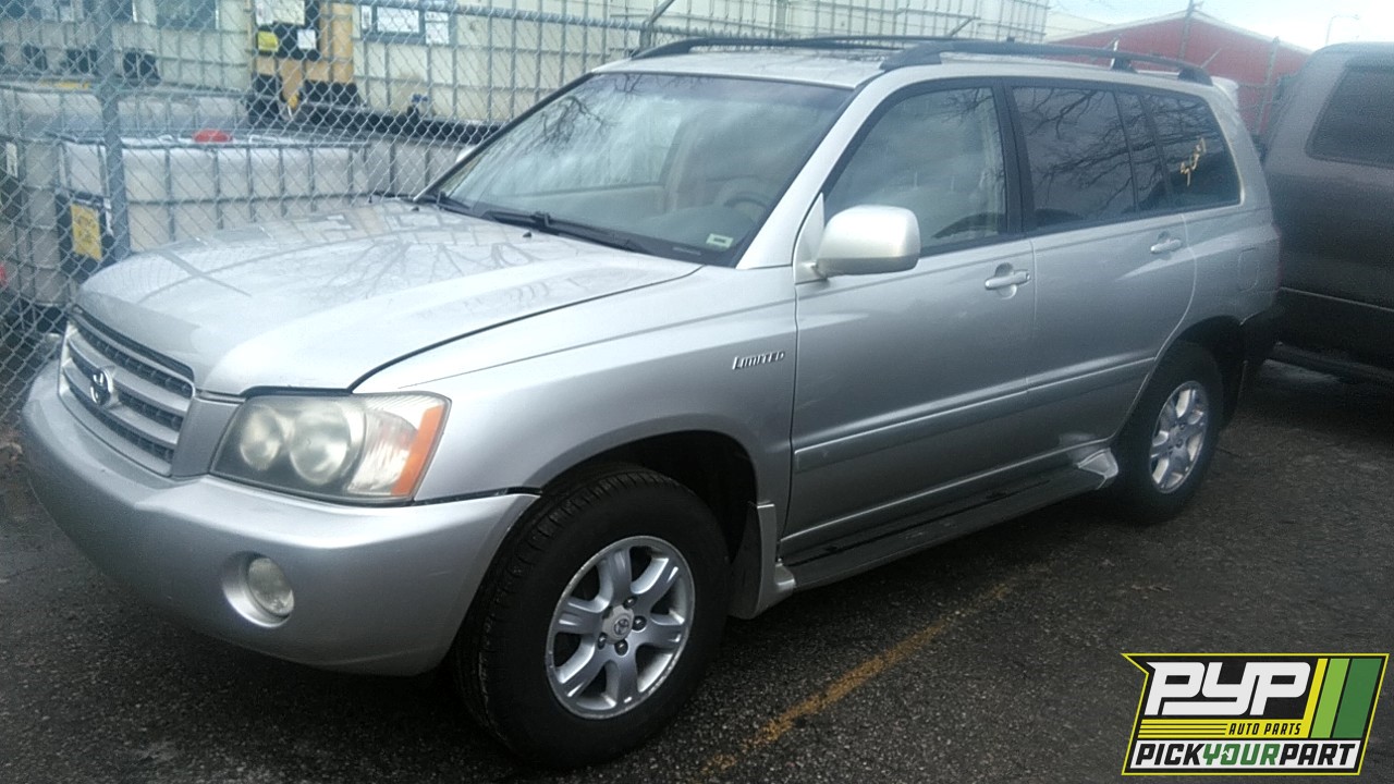 2002 TOYOTA HIGHLANDER available for parts