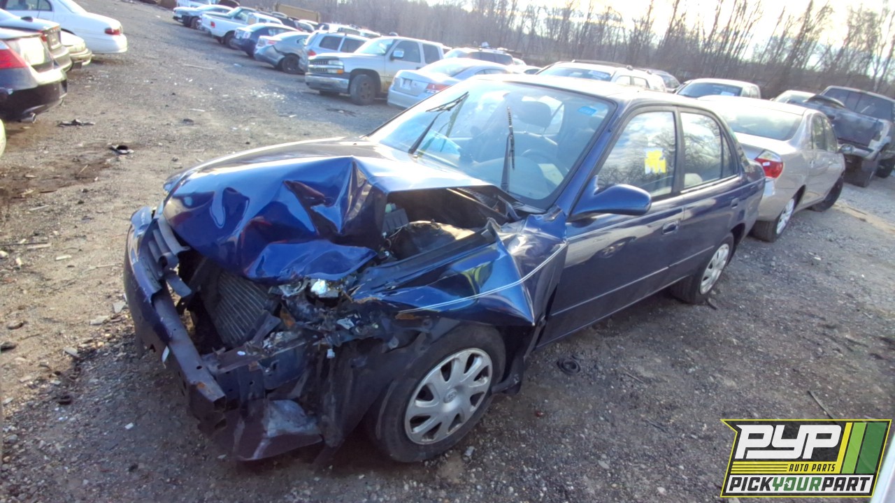 2002 TOYOTA COROLLA partes disponibles