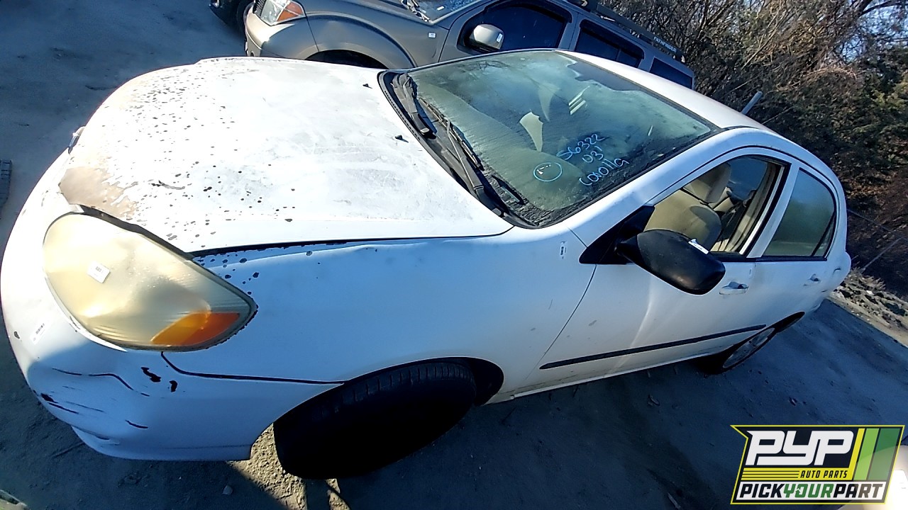2003 TOYOTA COROLLA partes disponibles