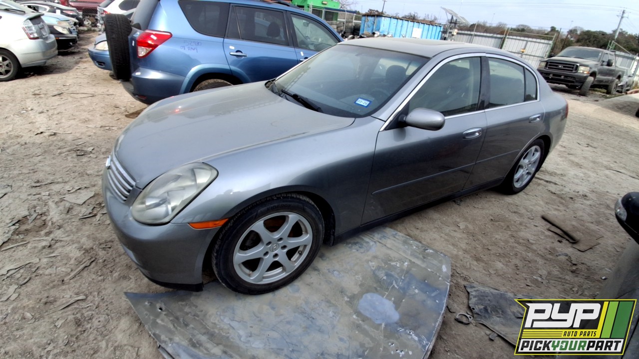 2004 INFINITI G35 partes disponibles