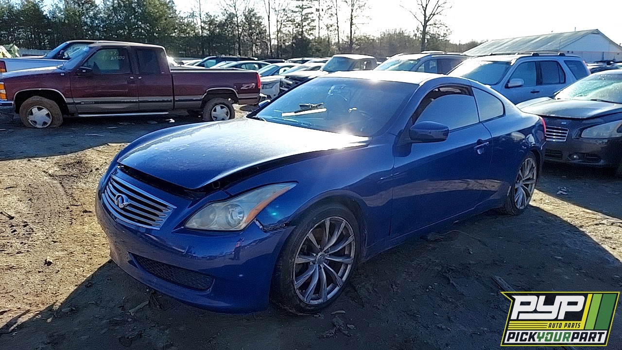 2008 INFINITI G37 partes disponibles